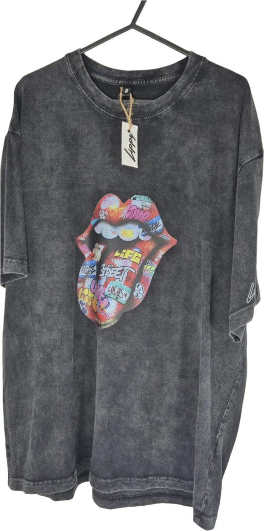 'KISS Lips' Adults Oversize T-Shirt