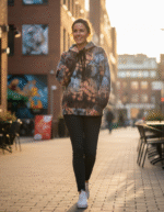 Reloved Tie dye Hoodie - Brown/Orange/Blue